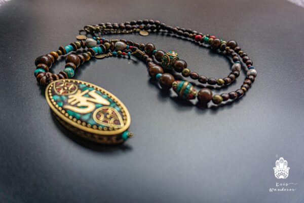 boho hippie urban tibetan bead statement necklace for men