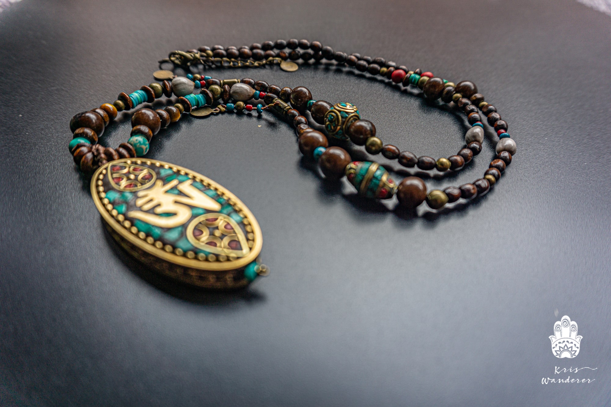 Image of Tibetan Handmade Beaded Necklace-CP154815-Picxy