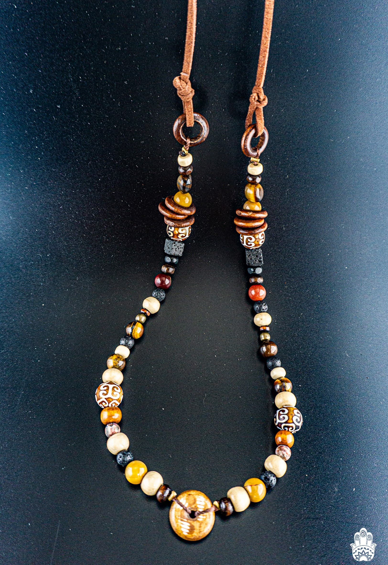 Buy EVBEAWood Bead Necklace Africa Wooden Chain Statement Unisex Chunky  Necklaces Online at desertcartINDIA