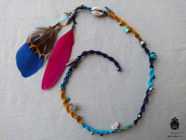 Colorful Feathers Hair Wrap boho hair accessories