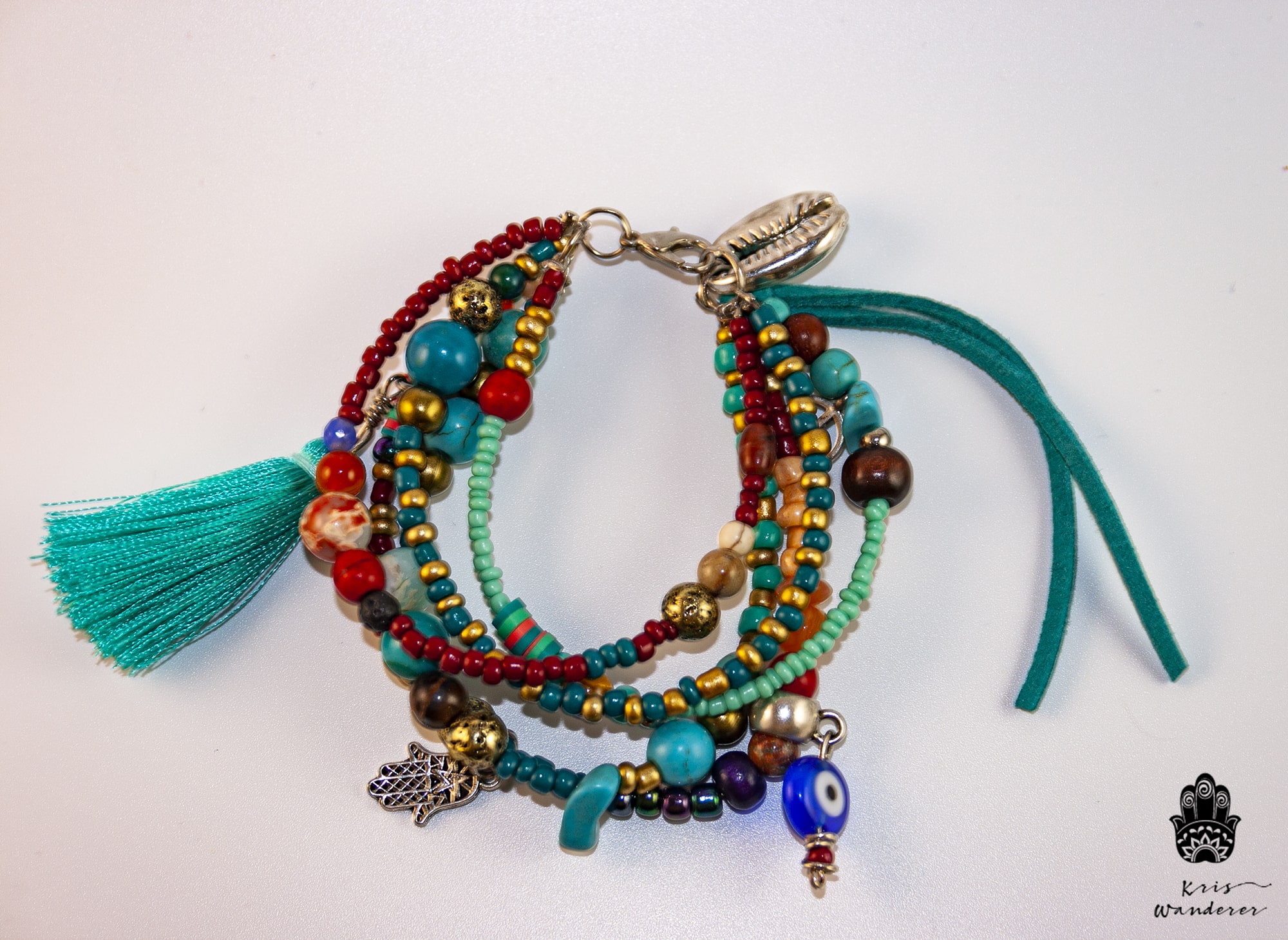 The Gypsy Turquoise Lava Stack Bracelet Set
