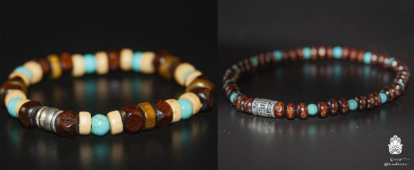 Men's Boho Surfer Bracelet Set | Macrame And Beads Bracelet Handmade boho hippie Jewelry Wanderjewellery by KrisWanderer