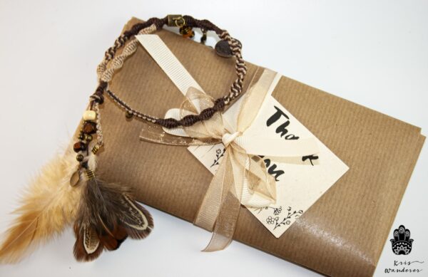 pirate feathers hair clip handmade boho hippie jewelry WanderJewellery KrisWander