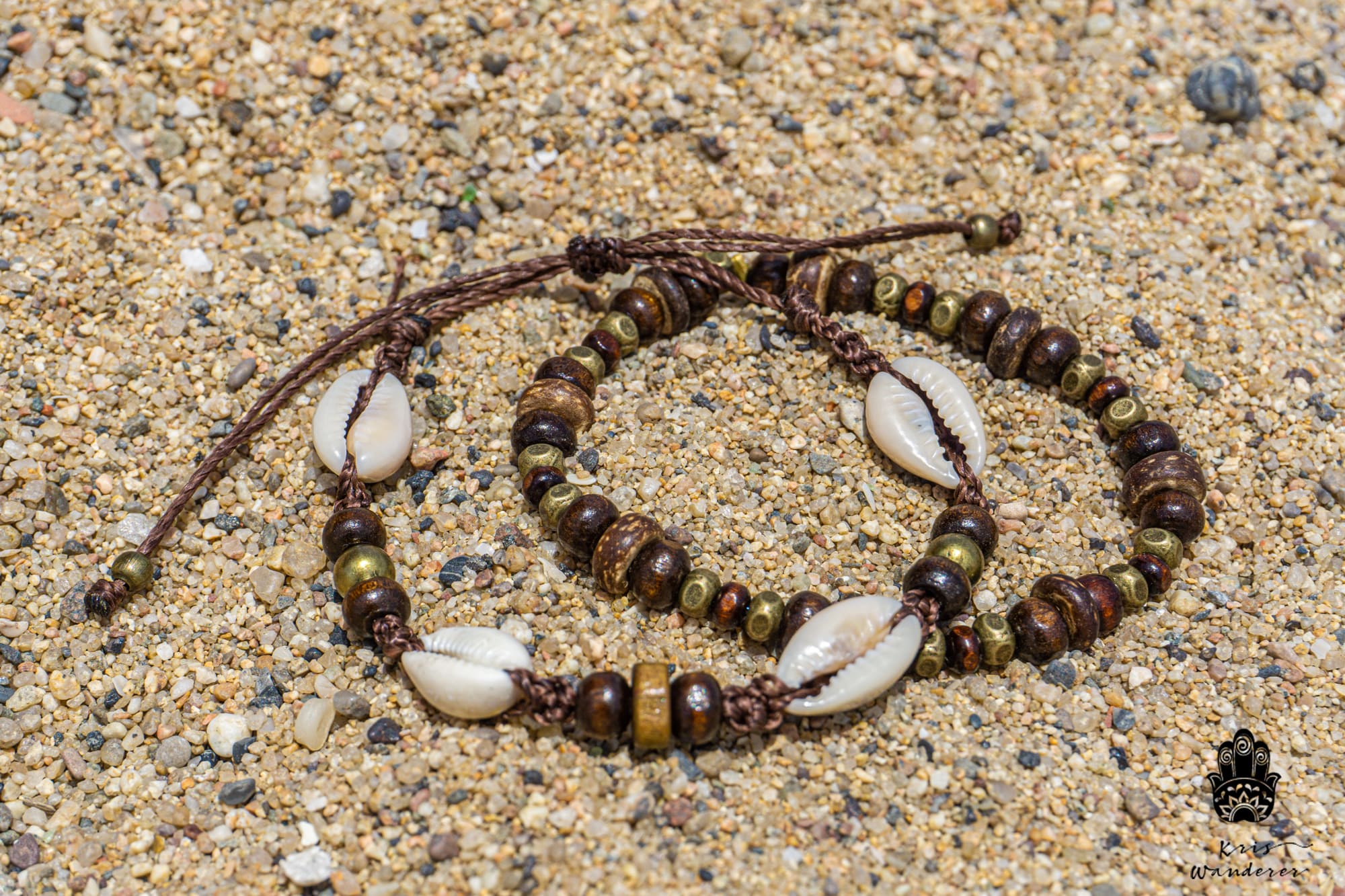 Mens Seashell Beaded Bracelet Set - Unisex Surfer Coconut Bracelet