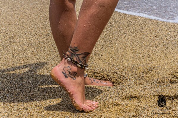 Boho Surf Cowrie Shell Mens Anklet Bracelet WanderJewellery By Kriswanderer